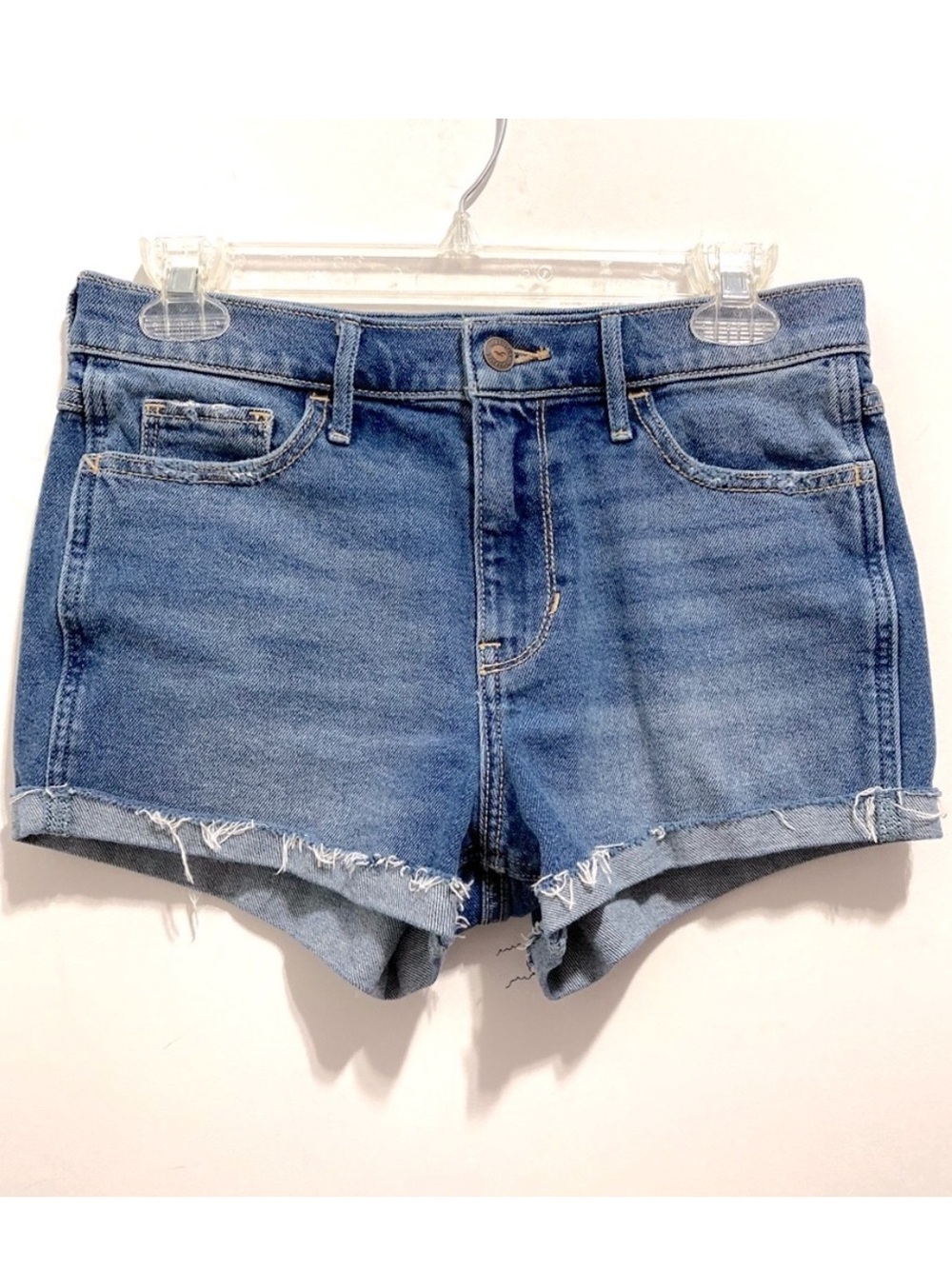Hollister High-Rise High-Waisted Jean Shorts Denim Jorts